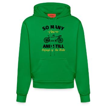 Goldene Hochzeit lustige Sprüche - Organic Fitted Hoodie Made in EU - City Green - Vorne