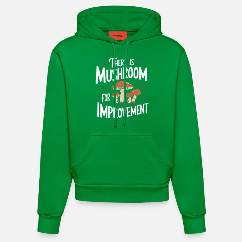 Champignons Champignons Champignon Champignon - Sweat à capuche bio ajusté fabriqué en UE - City Green