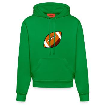 rugby - Sweat à capuche bio ajusté fabriqué en UE - City Green - Devant