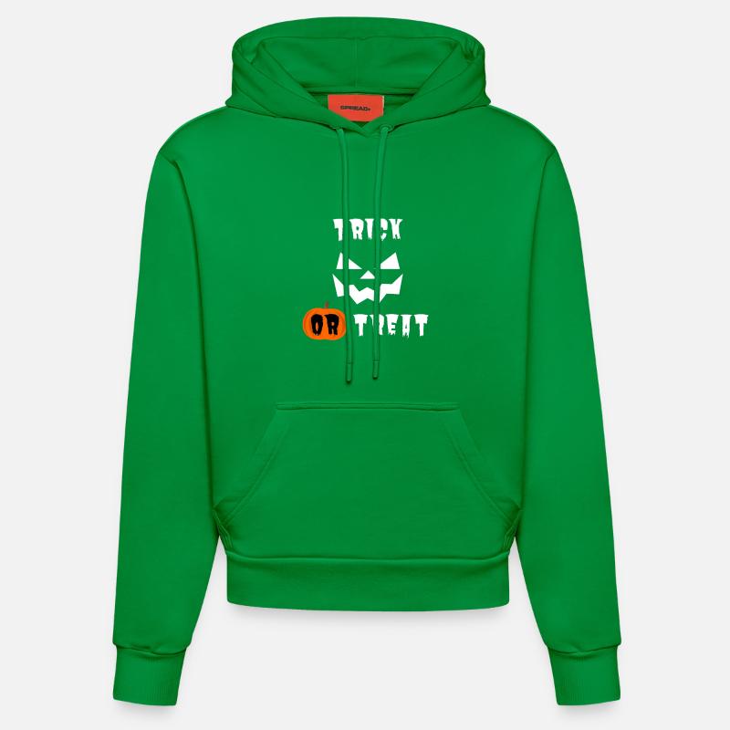 Halloween Trick or Treat - Sweat à capuche bio ajusté fabriqué en UE - City Green