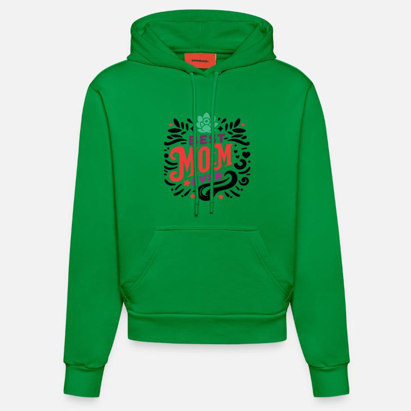 Meilleure maman de tous les temps - Sweat à capuche bio ajusté fabriqué en UE - City Green