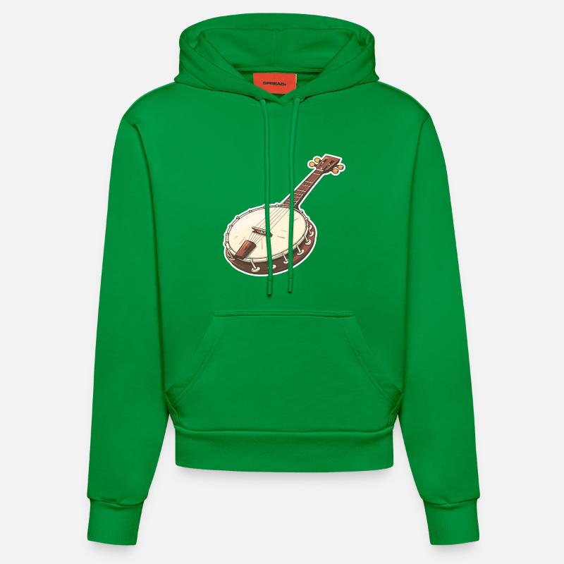 Graphiques Banjo - Sweat à capuche bio ajusté fabriqué en UE - City Green