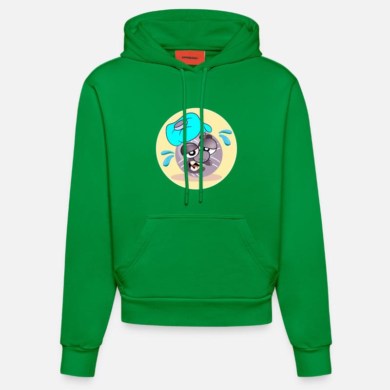 Pétanque Été Boule - Sweat à capuche bio ajusté fabriqué en UE - City Green
