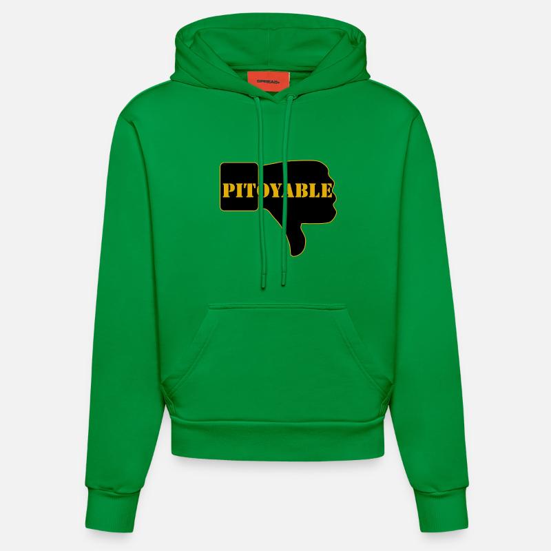 PITOYABLE - Sweat à capuche bio ajusté fabriqué en UE - City Green