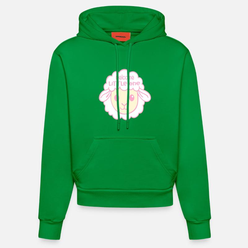 Bienvenue à la Brebis Bébé - Sweat à capuche bio ajusté fabriqué en UE - City Green
