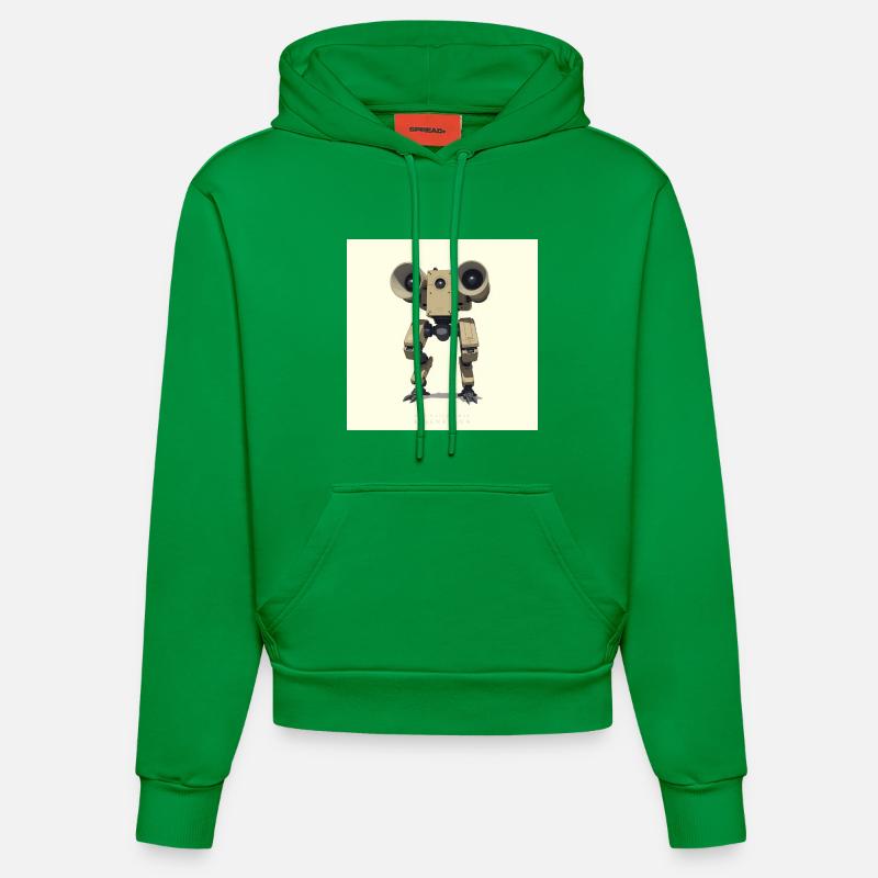OBM_Eigenbraun - Organic Fitted Hoodie Made in EU - City Green