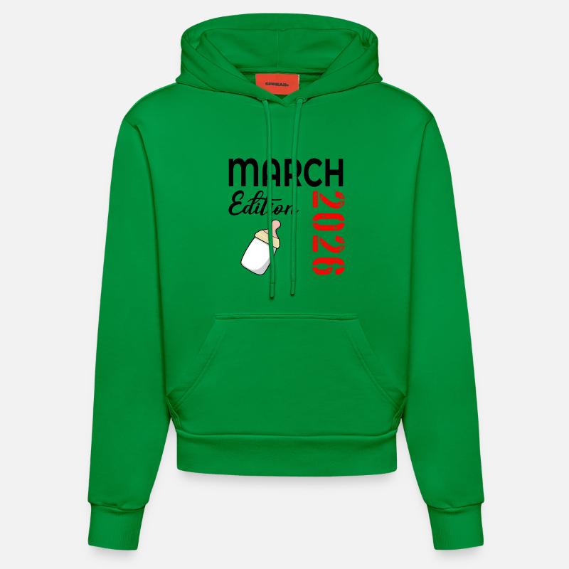Bébé mars 2026 - Sweat à capuche bio ajusté fabriqué en UE - City Green