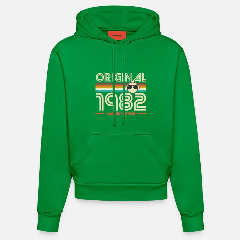 Original 1982 Édition Limitée - Sweat à capuche bio ajusté fabriqué en UE - City Green