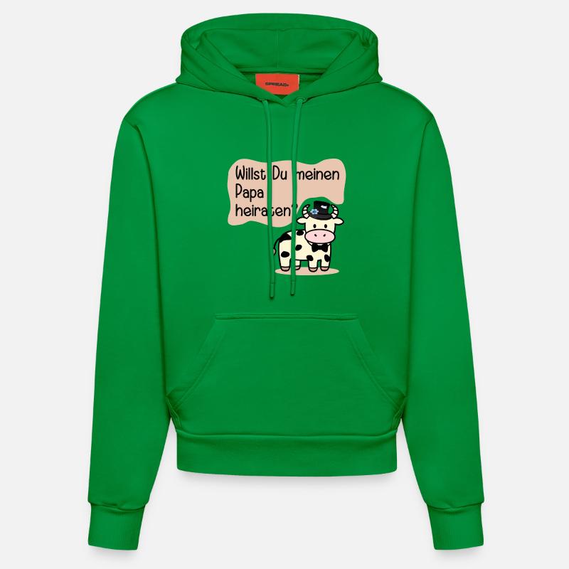 Épouser mon père - Demande en mariage - Sweat à capuche bio ajusté fabriqué en UE - City Green