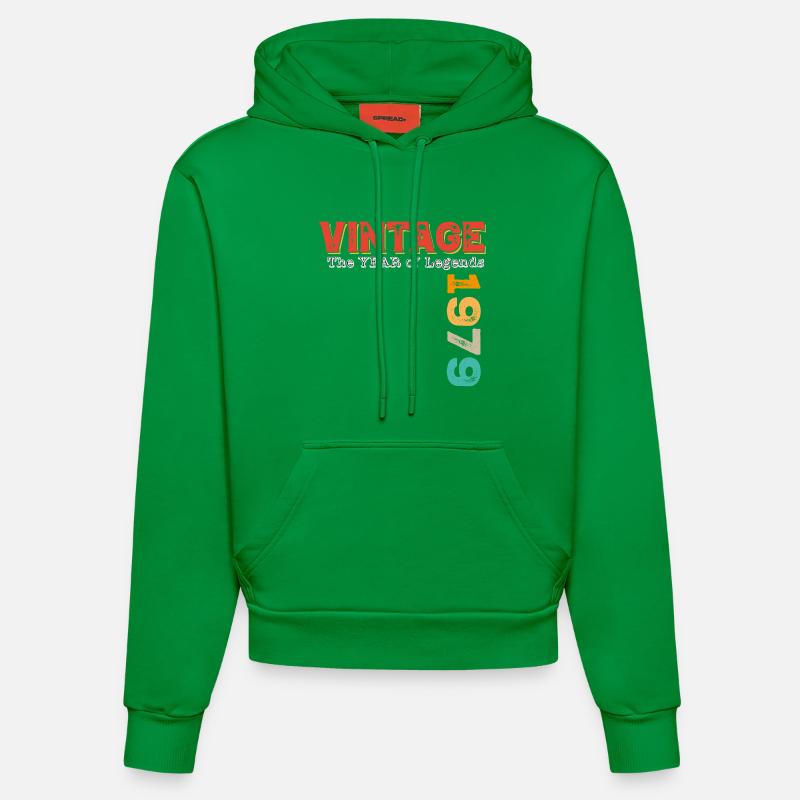 Millésime 1979 - Sweat à capuche bio ajusté fabriqué en UE - City Green