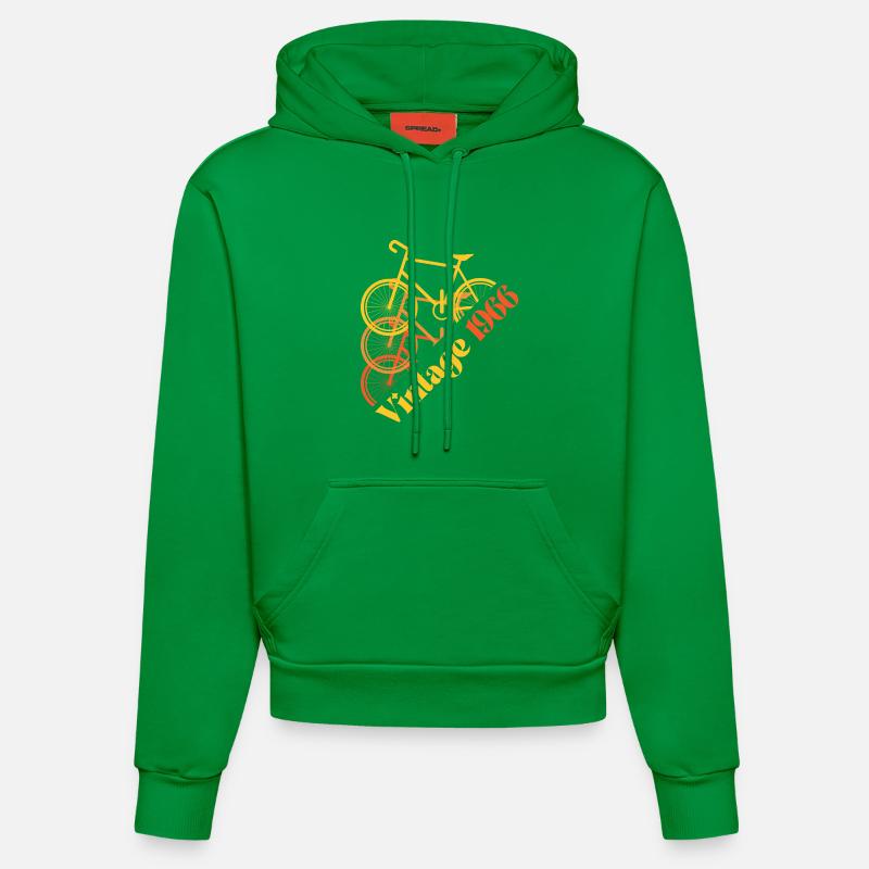 Millésime 1966 - Sweat à capuche bio ajusté fabriqué en UE - City Green