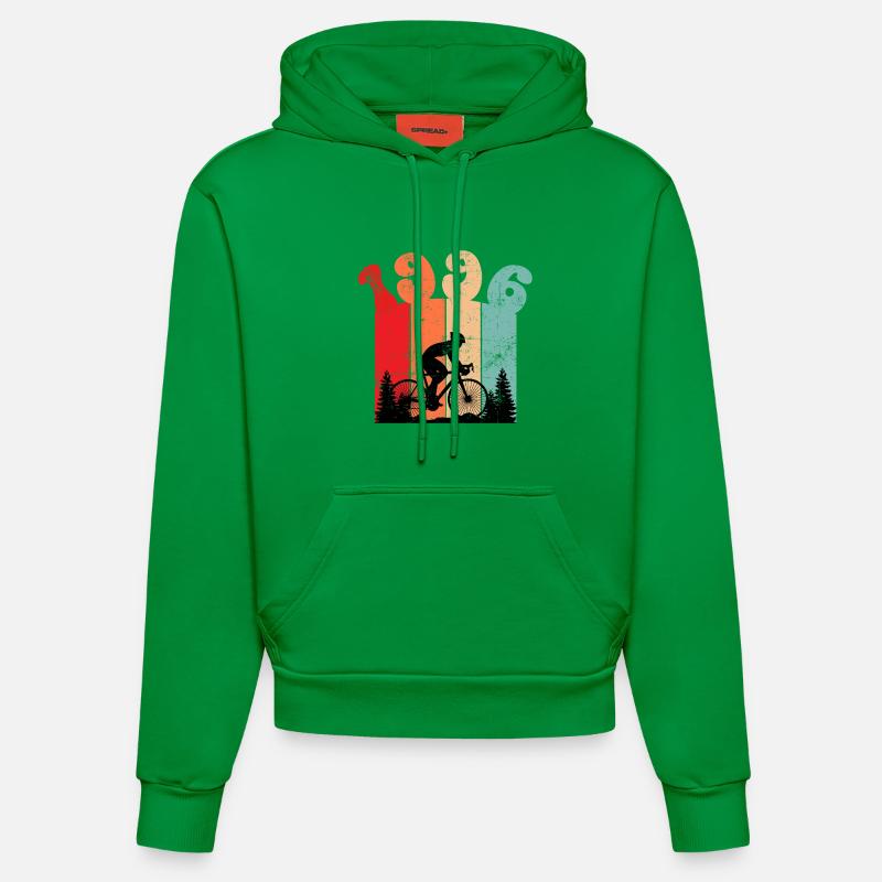 Millésime 1996 - Sweat à capuche bio ajusté fabriqué en UE - City Green