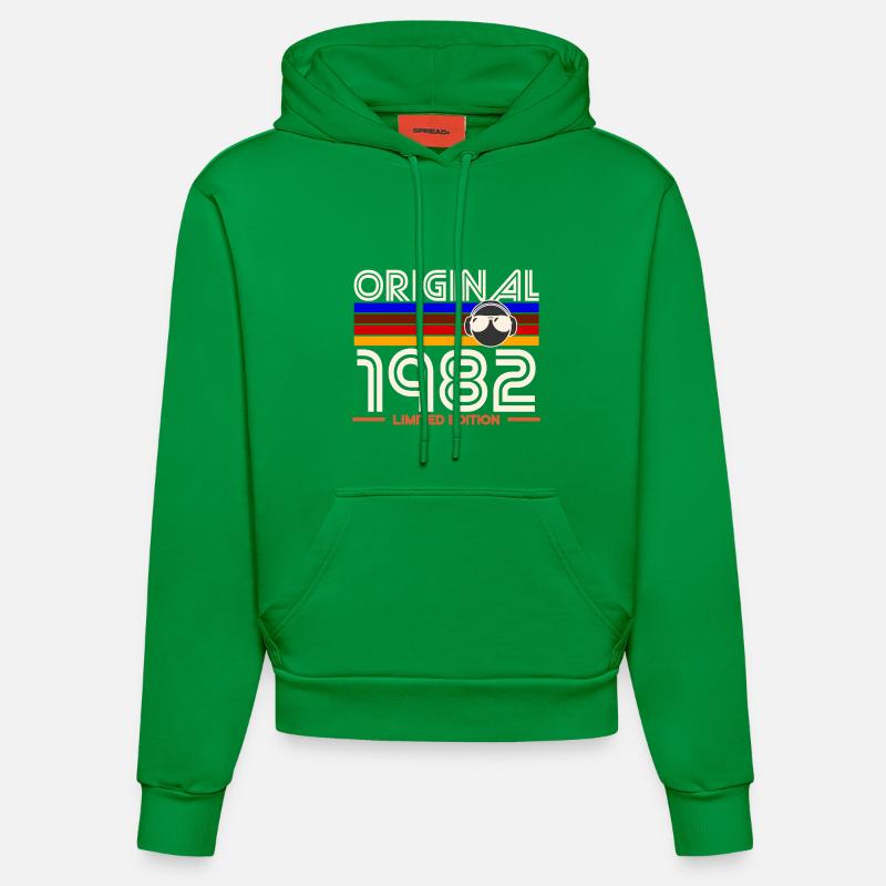 Original 1982 Édition Limitée - Sweat à capuche bio ajusté fabriqué en UE - City Green