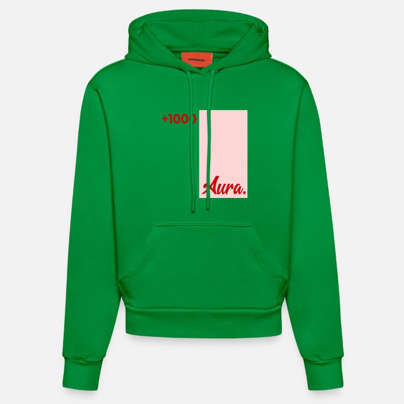 Points d’Aura à Révision - Sweat à capuche bio ajusté fabriqué en UE - City Green