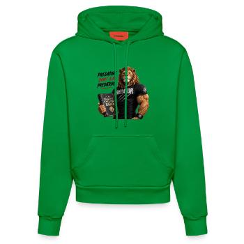 Lion Predator Kraft T-Shirt - Sweat à capuche bio ajusté fabriqué en UE - City Green - Devant