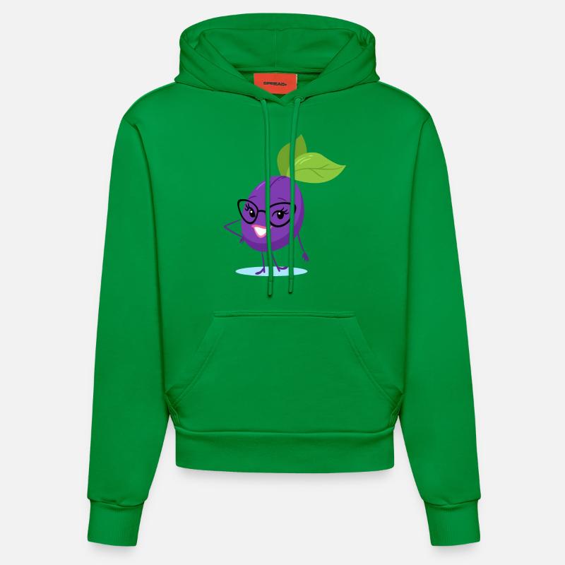 prune - Sweat à capuche bio ajusté fabriqué en UE - City Green