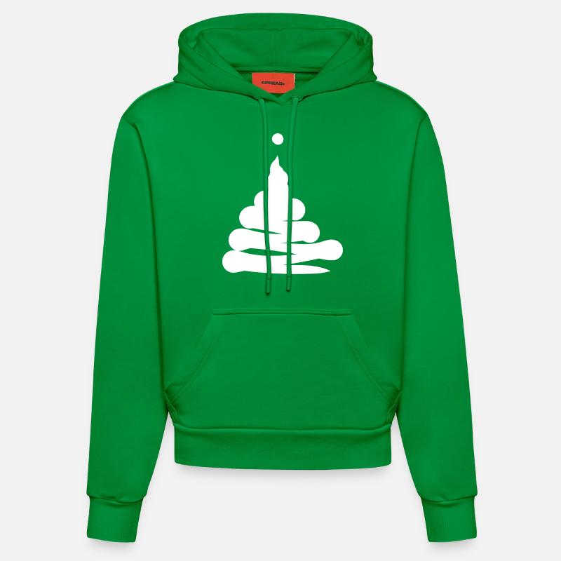 Pile de point d'exclamation - Sweat à capuche bio ajusté fabriqué en UE - City Green