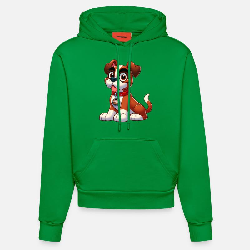 boxer 2 - Sweat à capuche bio ajusté fabriqué en UE - City Green