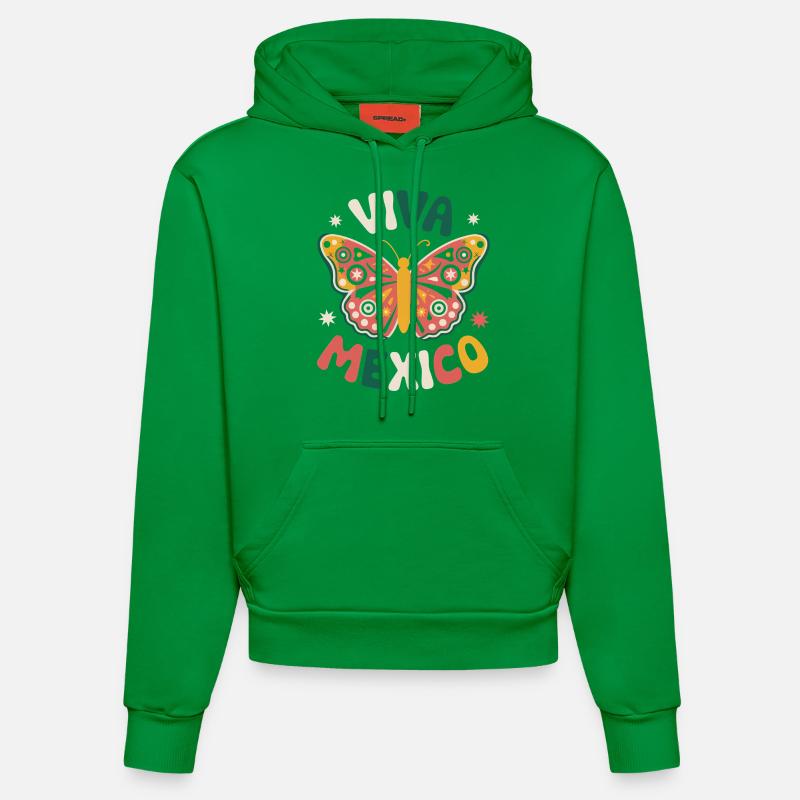 Mexique Mexique Mexicain Espagnol - Sweat à capuche bio ajusté fabriqué en UE - City Green