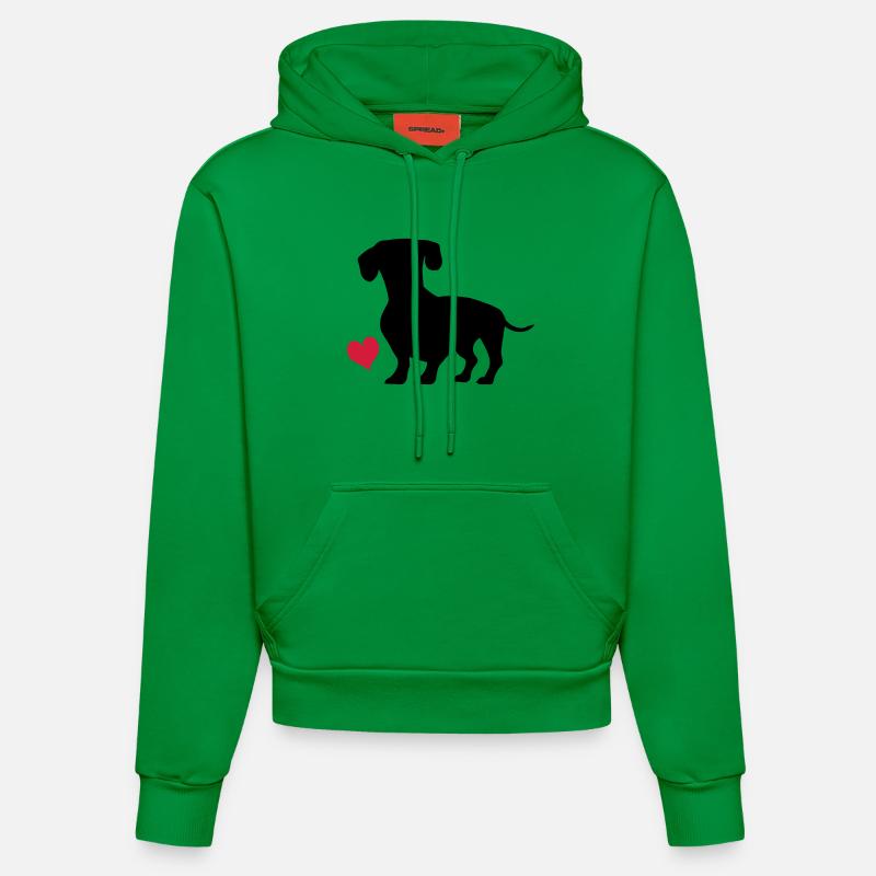 Dackel - Sweat à capuche bio ajusté fabriqué en UE - City Green