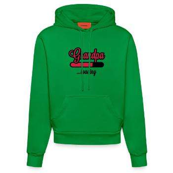 Grandpa loading - Organic Fitted Hoodie Made in EU - City Green - Vorne