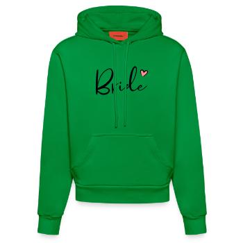 Cadeau de partie de poule coeur de mariée - Sweat à capuche bio ajusté fabriqué en UE - City Green - Devant