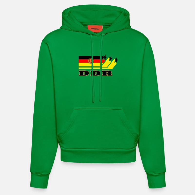 RDA Drapeaux Design / Cadeau - Sweat à capuche bio ajusté fabriqué en UE - City Green