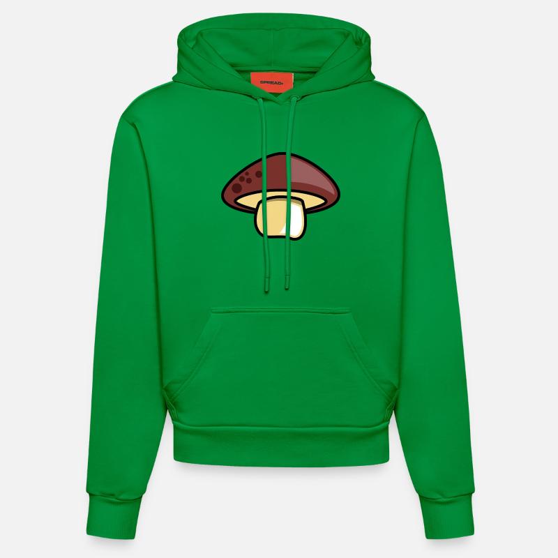 Symbole d’idée cadeau champignon champignon - Sweat à capuche bio ajusté fabriqué en UE - City Green