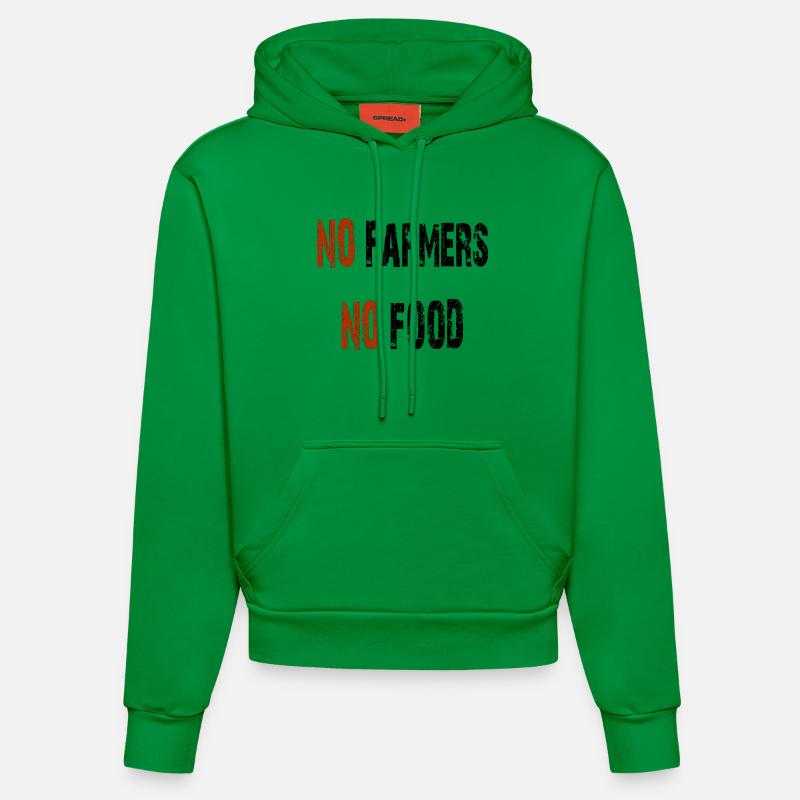 Pas d'agriculteurs pas de nourriture - Sweat à capuche bio ajusté fabriqué en UE - City Green