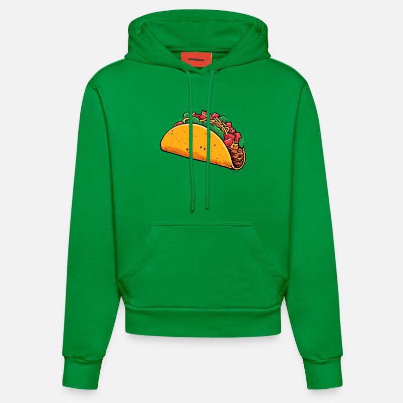 Tacos - Sweat à capuche bio ajusté fabriqué en UE - City Green