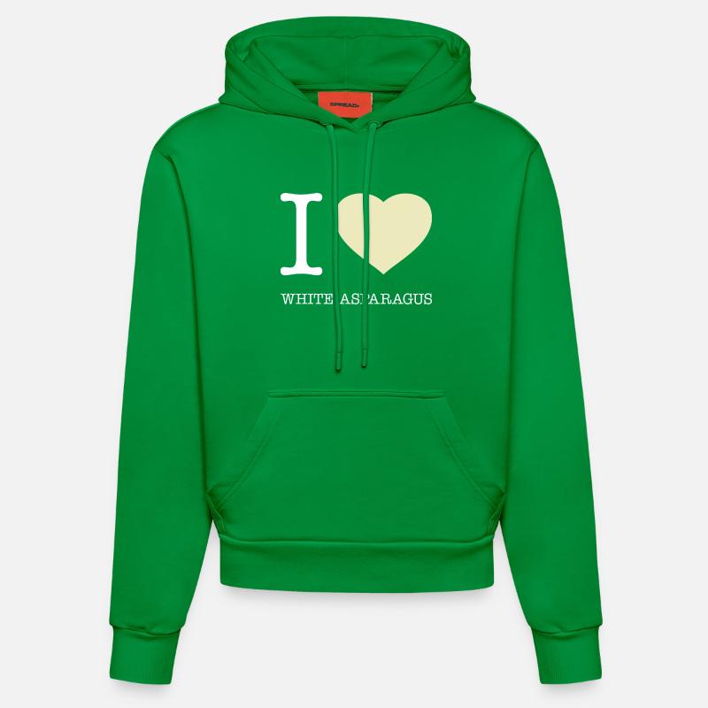 J’AIME LES ASPERGES BLANCHES Spargel - Sweat à capuche bio ajusté fabriqué en UE - City Green