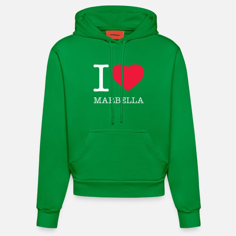 J’ADORE MARBELLA - Sweat à capuche bio ajusté fabriqué en UE - City Green