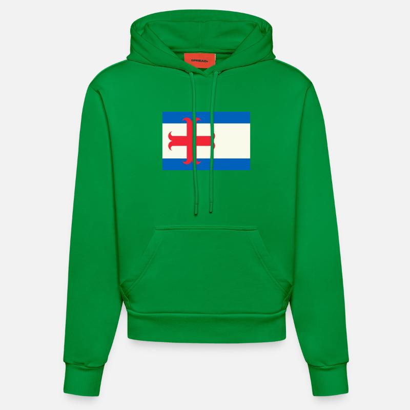 drapeau Zutphen - Sweat à capuche bio ajusté fabriqué en UE - City Green