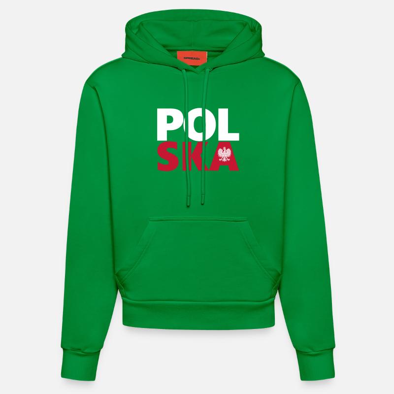 Pologne - Sweat à capuche bio ajusté fabriqué en UE - City Green