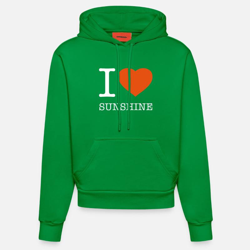 J’AIME LE SOLEIL SOLEIL - Sweat à capuche bio ajusté fabriqué en UE - City Green