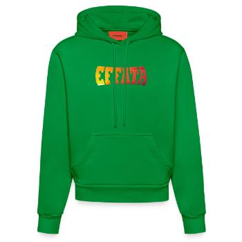 EFFATA - Organic Fitted Hoodie Made in EU - City Green - Front