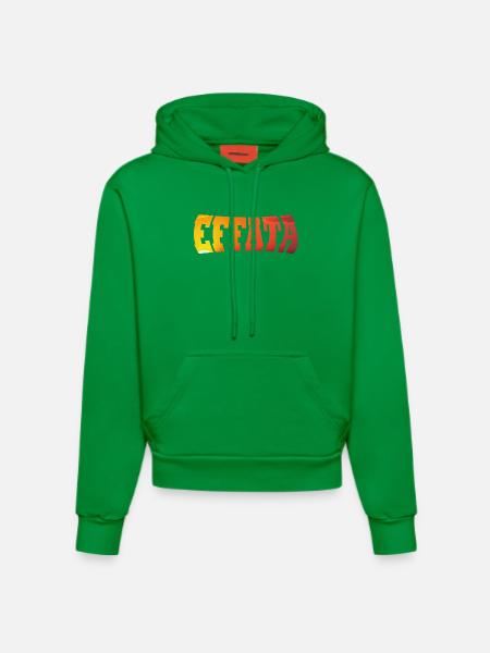 EFFATA - Organic Fitted Hoodie Made in EU - City Green