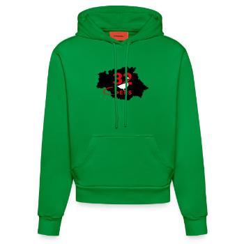 Gers 32 - Organic Fitted Hoodie Made in EU - City Green - Front