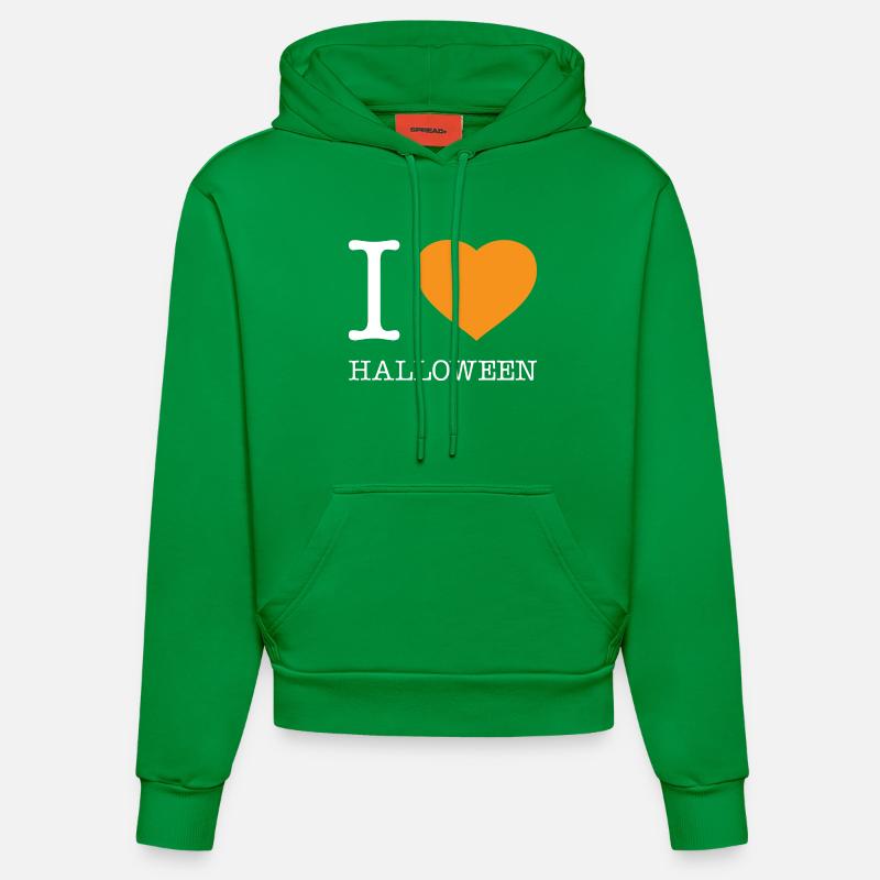 J’adore Halloween - Sweat à capuche bio ajusté fabriqué en UE - City Green