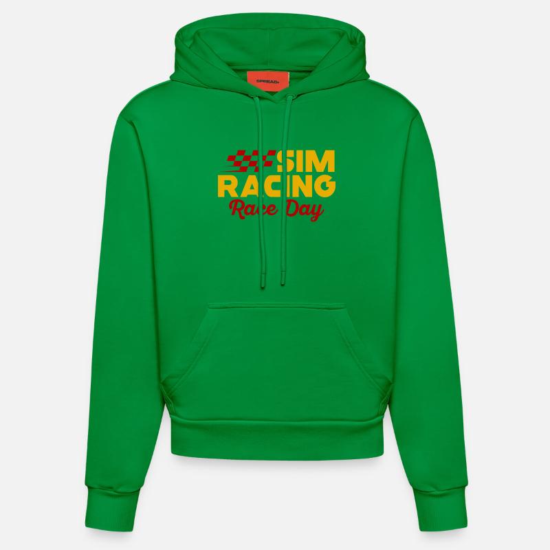 Journée de course de simulation - Sweat à capuche bio ajusté fabriqué en UE - City Green