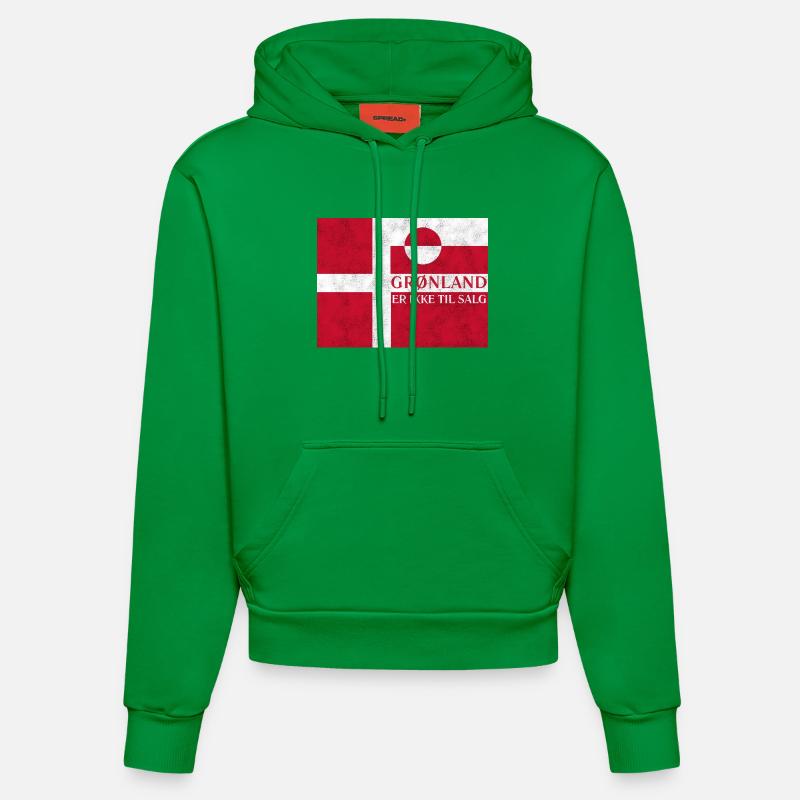 Grønland Ikke Til Salg - Sweat à capuche bio ajusté fabriqué en UE - City Green