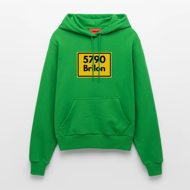 OLD POSTCODE POSTCODE RETRO 5790 BRILON Organic Fitted Hoodie Made in EU