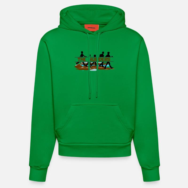 Les Mudders – L’Aventure des Wadden - Sweat à capuche bio ajusté fabriqué en UE - City Green
