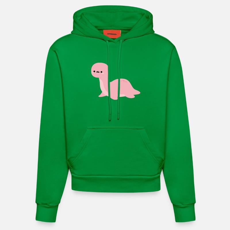 Brontosaurus Harmonica - Sweat à capuche bio ajusté fabriqué en UE - City Green