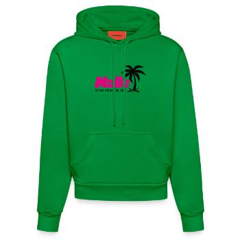 Malle ist nur einmal im Jahr 2026 - pink - Organic Fitted Hoodie Made in EU - City Green - Vorne