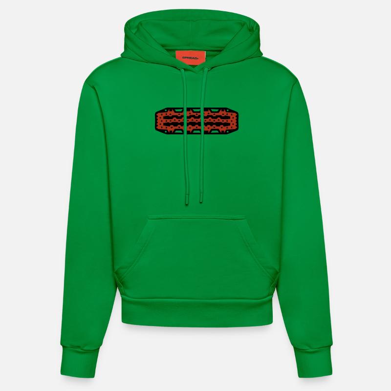 Boue 4x4 en sable tout-terrain - Sweat à capuche bio ajusté fabriqué en UE - City Green