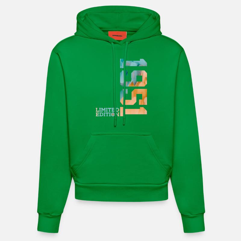 75E ANNIVERSAIRE ÉDITION LIMITÉE 1951 - Sweat à capuche bio ajusté fabriqué en UE - City Green