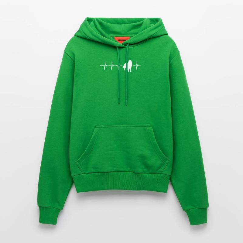 Funny Groenendaeler Gift Idea Organic Fitted Hoodie Made in EU