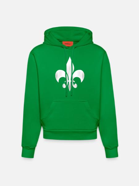 Lilie 3 - Organic Fitted Hoodie Made in EU - City Green