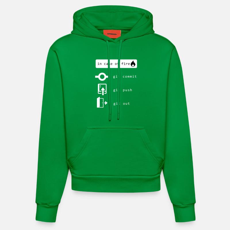 Programmierer, Developer, Informatiker, Entwickler - Organic Fitted Hoodie Made in EU - City Green